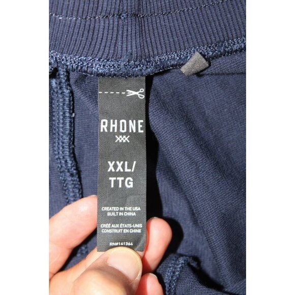 Rhone Bolinas Beach Men Jogger Navy Blue Pants Size XXL elastic drawstring waist - Picture 9 of 12